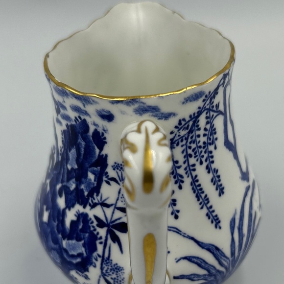 Blue & White Royal Crown Derby XII Mikado Mini Creamer - Repair - Picture 4 of 14